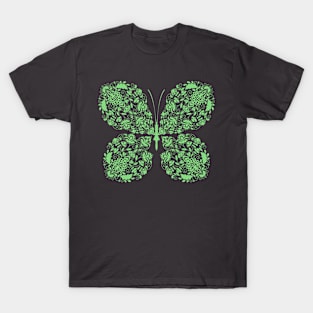 Paisley Pastel Green Butterfly T-Shirt